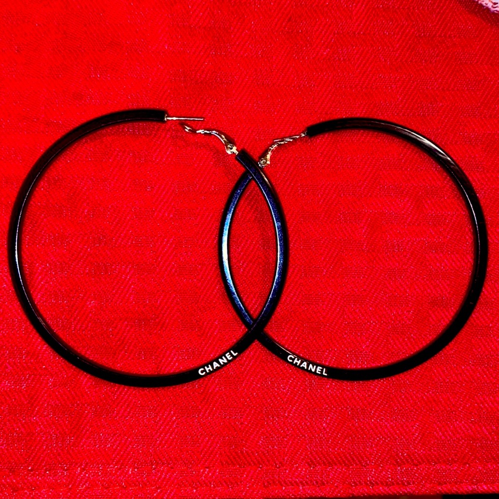 Authentic Chanel Hoops
